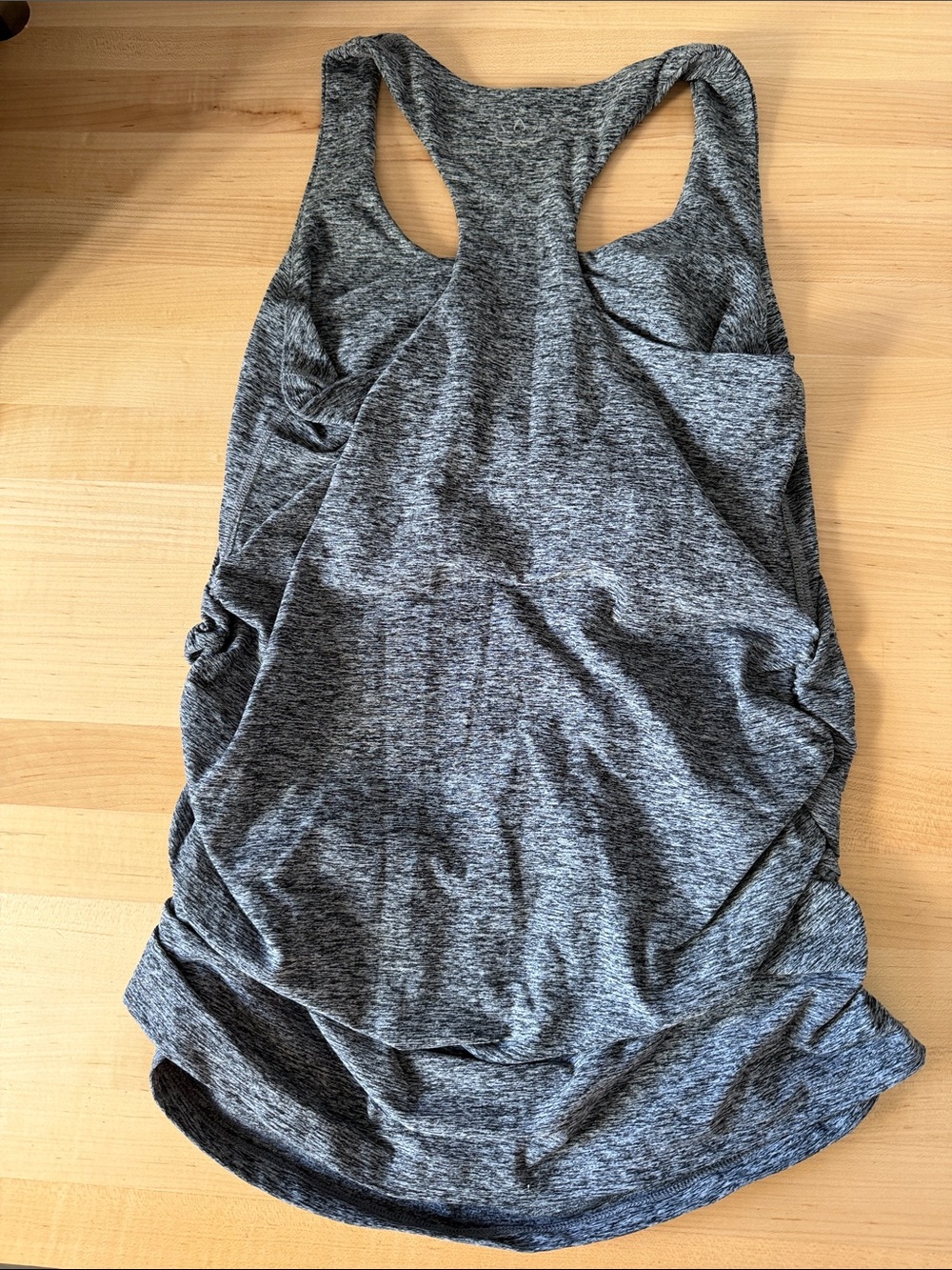 Beyond Yoga Gray Marled Racerback Tank Top - Picture 3 of 5